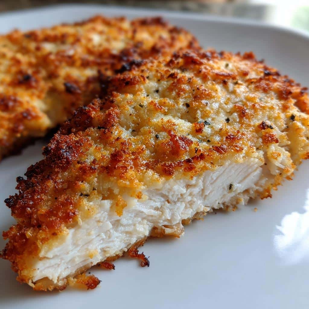 Air Fryer Parmesan Crusted Chicken Will Blow Your Mind 3 air fryer parmesan crusted chicken is a must try - detail 1