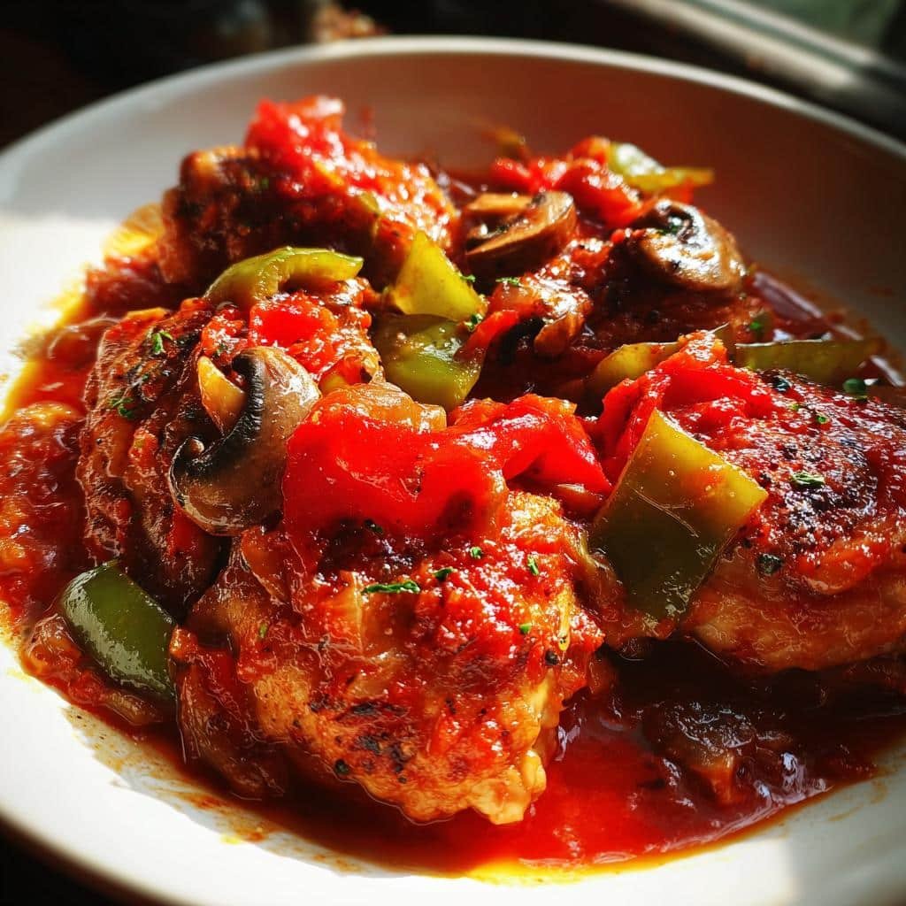 Juicy Chicken Cacciatore Hunter Style Chicken in 45 Minutes 3 chicken cacciatore hunter style chicken is delicious - detail 1