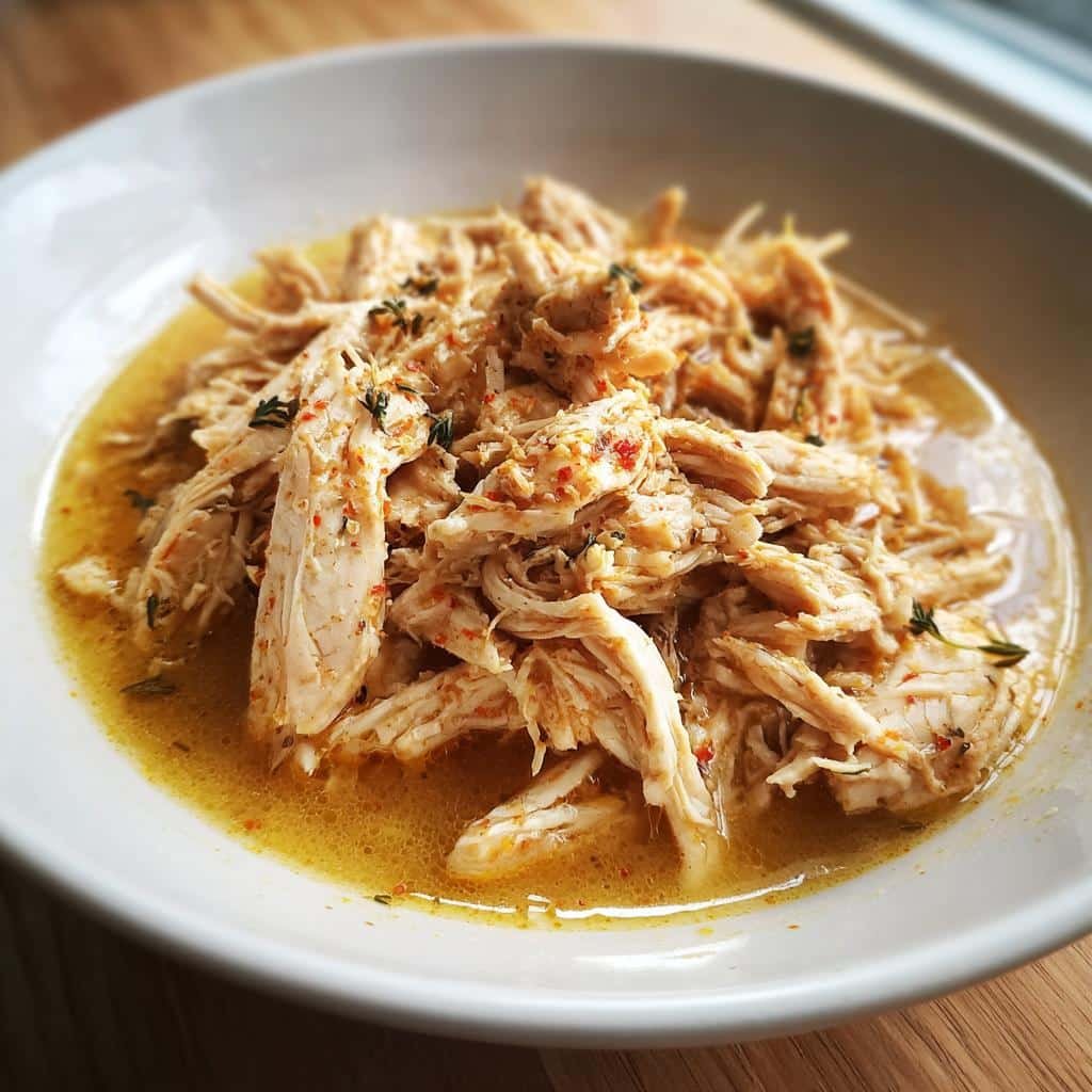 3-Ingredient Crockpot Chicken Recipe – Easy & Juicy! 3 chicken recipes in crockpot easy - detail 1