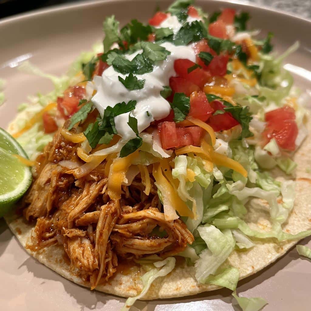 Irresistible 6-Hour Crockpot Chicken Tacos Recipe 3 chicken tacos crockpot recipes - detail 1