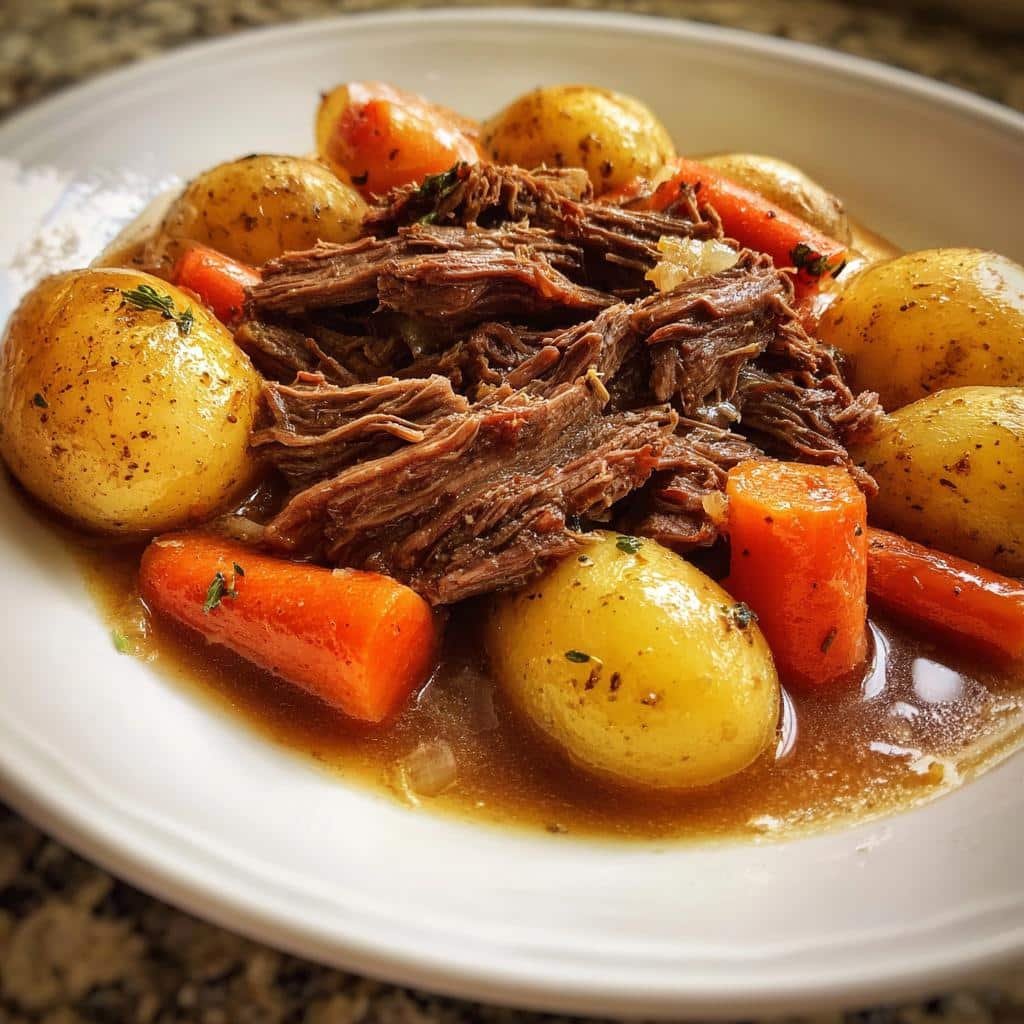 3-Ingredient Chuck Roast Crockpot Recipe for Tender Bliss 3 chuck roast recipes crockpot - detail 1