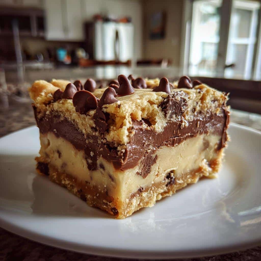 Irresistible Cookie Dough Fudge Recipe in 15 Minutes 3 cookie dough fudge is a delicious dessert treat - detail 1