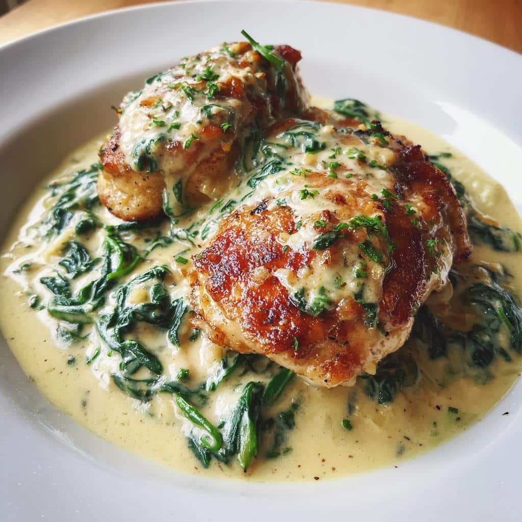 creamy chicken florentine is a delicious dinner option - detail 1