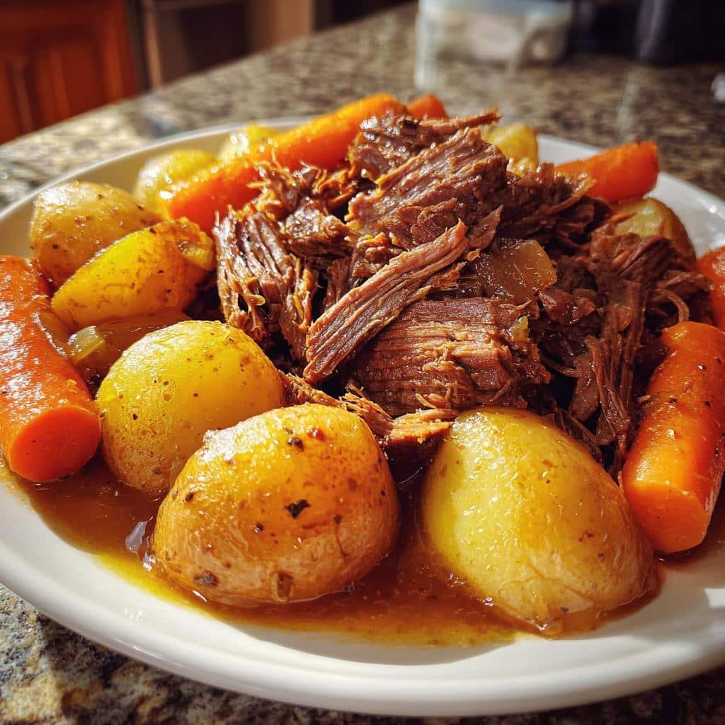 3-Ingredient Crock Pot Chuck Roast Recipe for Tender Bliss 3 crock pot chuck roast recipes crockpot - detail 1