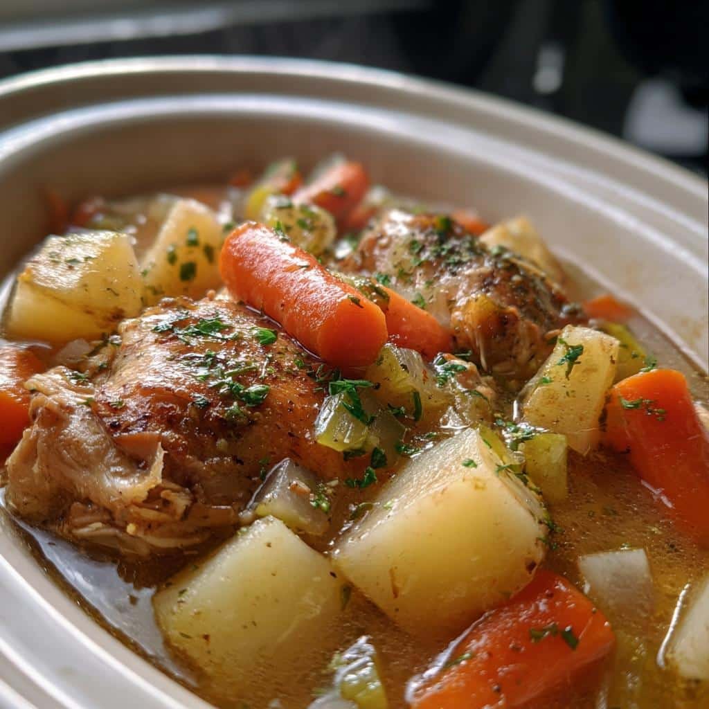 Easy 6-Hour Crockpot Chicken and Vegetables - Juicy & Delicious 3 crockpot chicken and vegetables recipes - detail 1