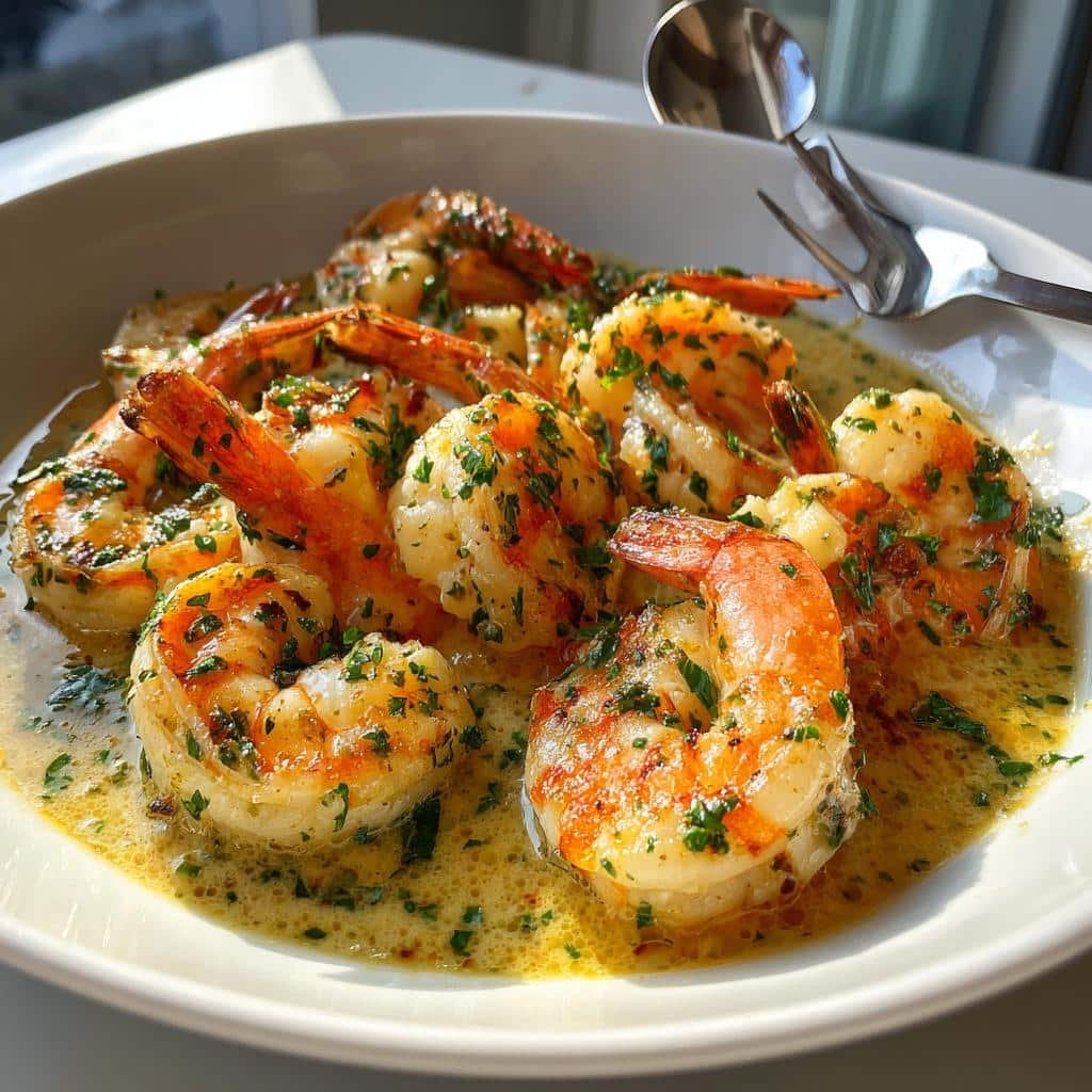 easy creamy garlic shrimp is a delicious recipe - detail 1