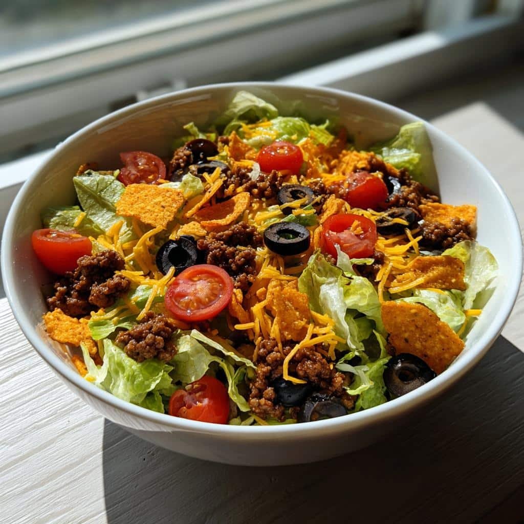 easy doritos taco salad is a delicious meal idea - detail 1
