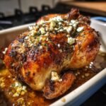 feta brined roast chicken is a delicious dinner option
