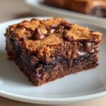 fudgy chewy browkies brookies are a delicious treat