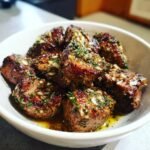 garlic herb steak bites are a delicious treat