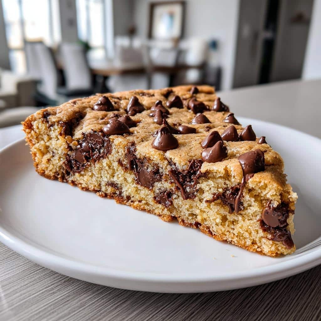 Giant Chocolate Chip Cookie Cake Will Steal Hearts Instantly 3 giant chocolate chip cookie cake is a must try dessert - detail 1