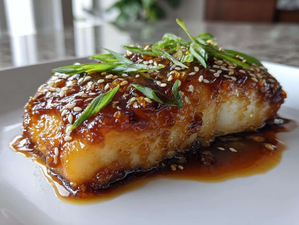 Irresistible Ginger Soy Glazed Cod Recipe in 30 Minutes 3 ginger soy glazed cod is a delicious seafood dish - detail 1