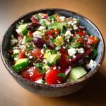 greek salsa is a delicious twist on traditional salsa