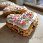 heart shaped cookie cake