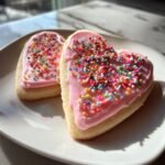 heart shaped cookies decorated