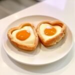 heart shaped eggs romantic breakfast recipe