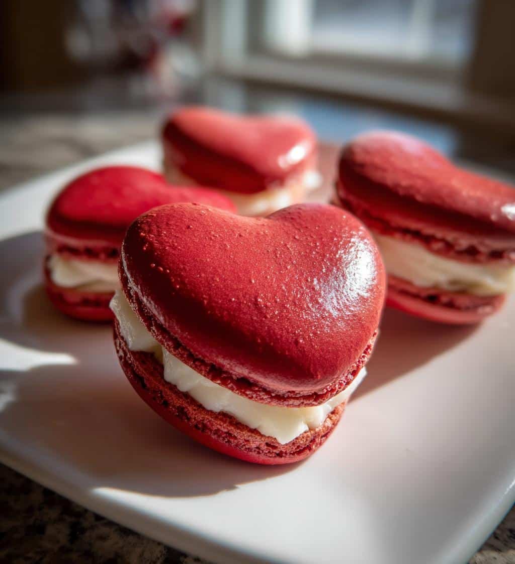 heart shaped macarons recipe - detail 1