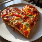 heart shaped pizza romantic feast recipe