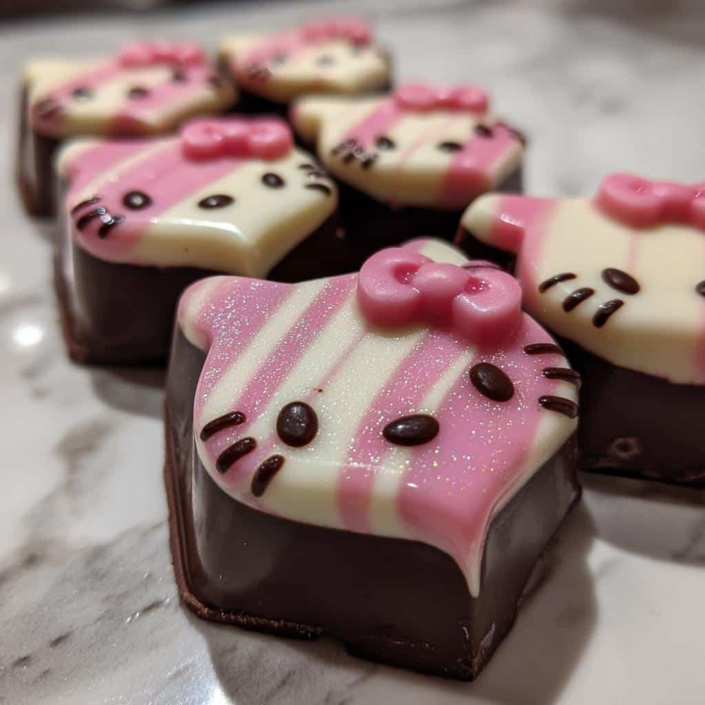 hello kitty valentines chocolate recipe - detail 1