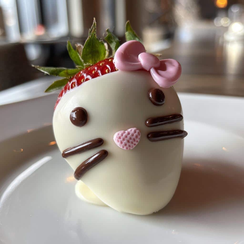 hello kitty valentines strawberries - detail 1