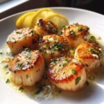 lemon butter scallops are a delicious seafood delight