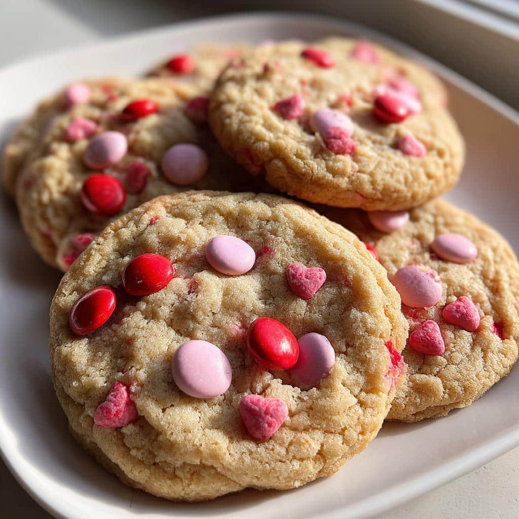 Irresistible 3-Ingredient M&M Cookies Valentine's Treat 3 m m cookies valentines - detail 1