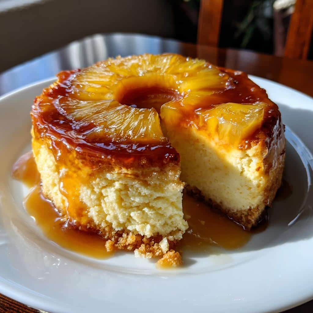 Irresistible Mini Pineapple Upside Down Cheesecakes in 3 Steps 3 mini pineapple upside down cheesecakes are delicious - detail 1