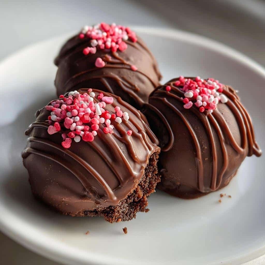 Irresistible 3-Ingredient Oreo Balls Valentine’s Day Treats 3 oreo balls valentines day - detail 1