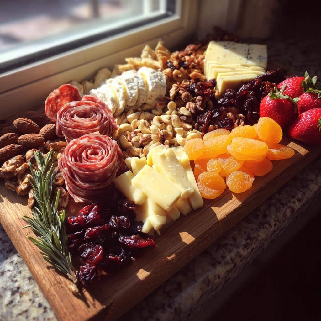"15-Minute Small Valentines Charcuterie Board - Romantic & Easy" 3 small valentines charcuterie board - detail 1