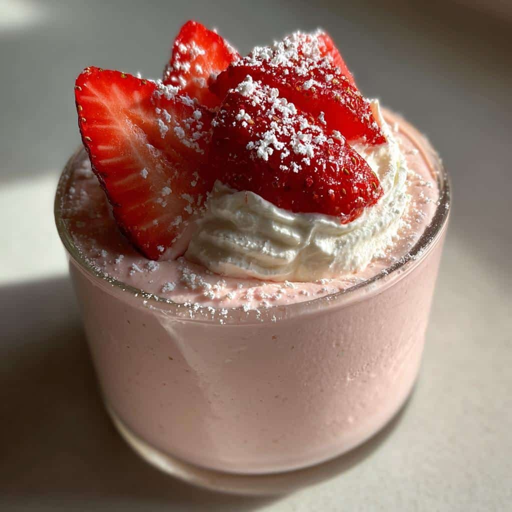 strawberry mousse is a delightful dessert recipe - detail 1