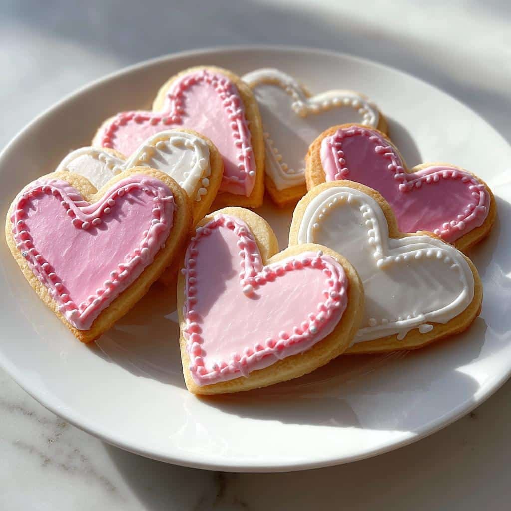 valentines day sugar cookies royal icing fun - detail 1