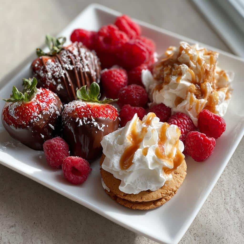 Valentine's Dessert Tray Sweet Delights - 20 Minute Romantic Treat 3 valentines dessert tray sweet delights for lovers - detail 1