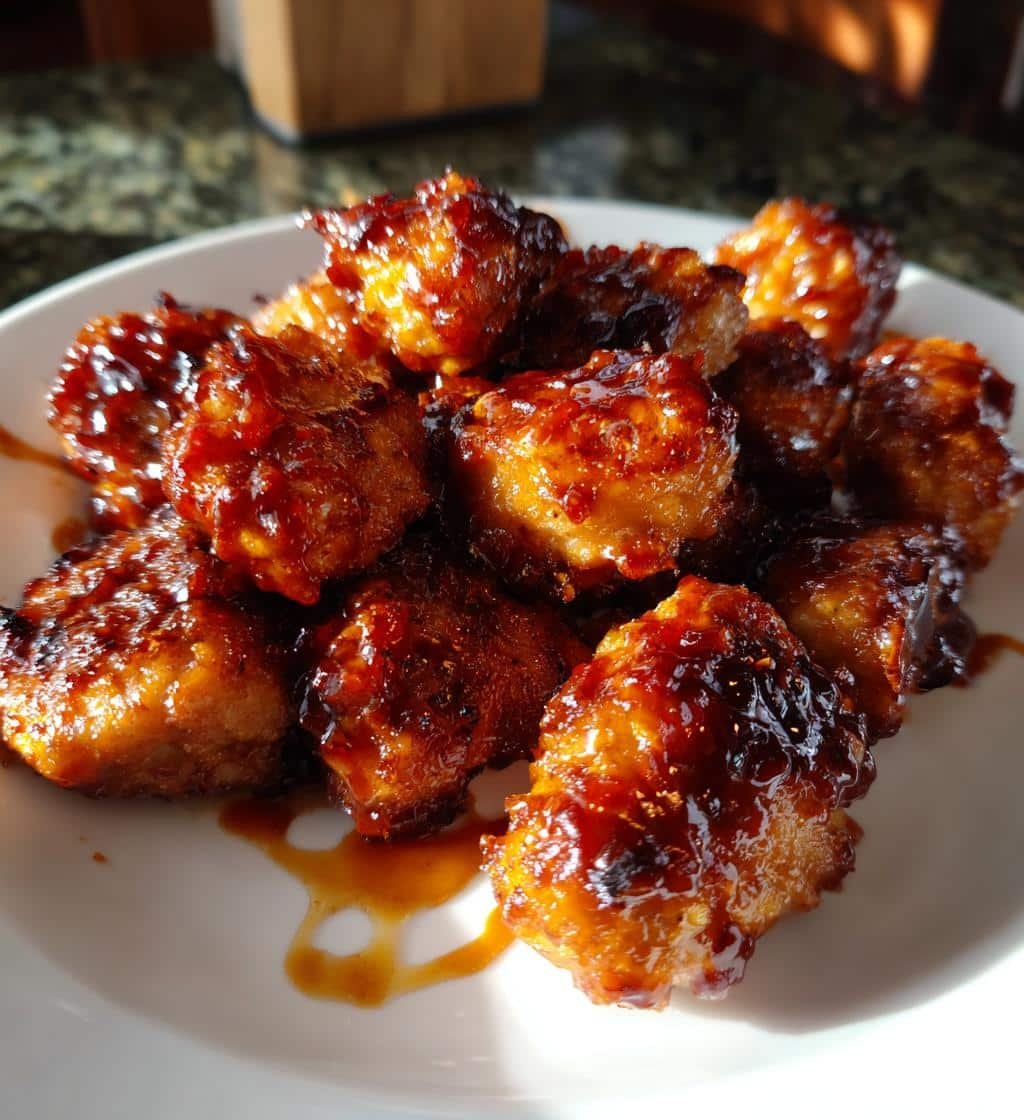 Juicy Air Fryer Honey BBQ Chicken Bites Ready in 23 Minutes 3 air fryer honey bbq chicken bites - detail 1
