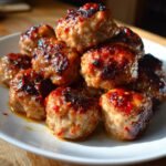 baked juicy smoky chipotle meatballs