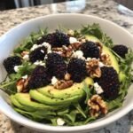 blackberry avocado arugula salad