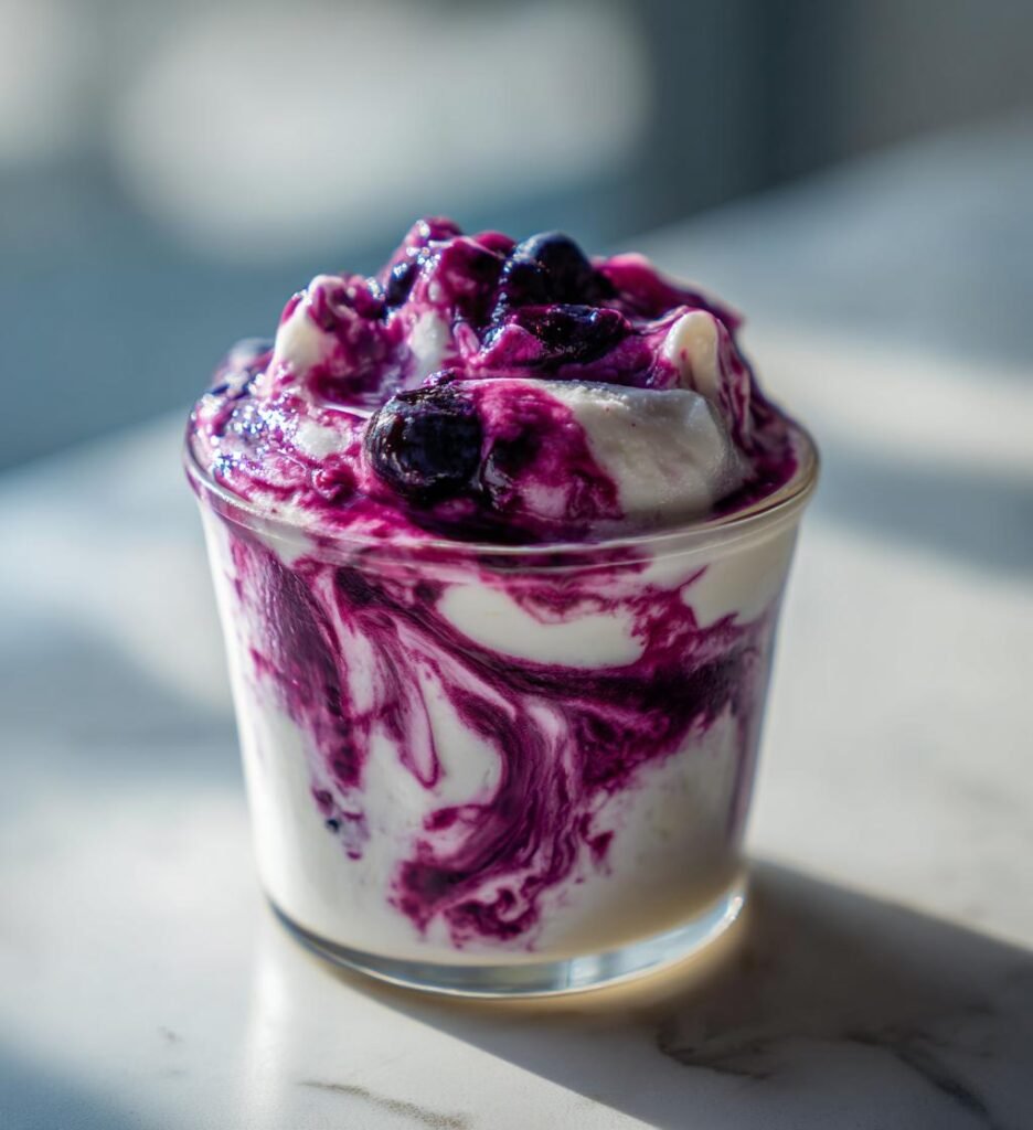 blueberry swirl yogurt bites