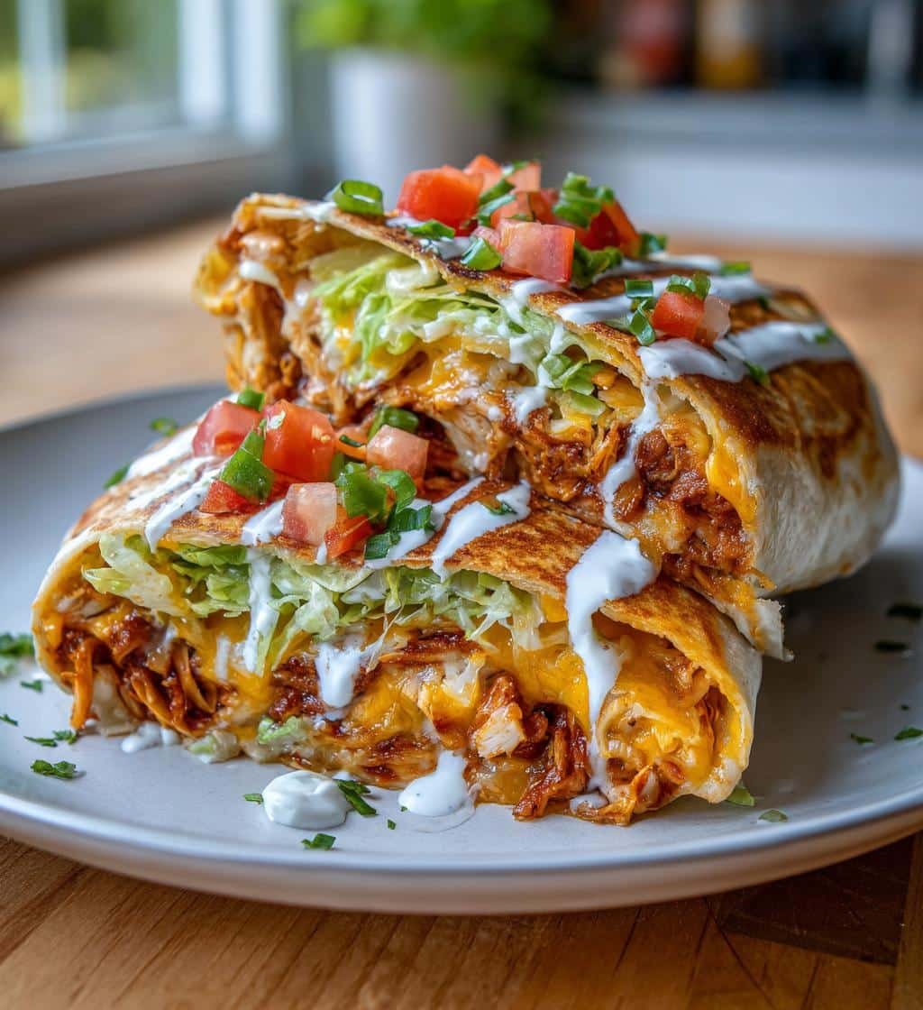 16-Minute Cheesy Buffalo Chicken Burritos That Will Blow Your Mind 3 cheesy buffalo chicken burritos - detail 1