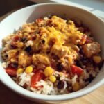 cheesy southwest chicken and rice