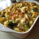 chicken broccoli pasta bake