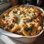 chicken broccoli pasta bake