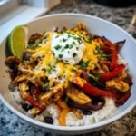 chicken fajita meal prep bowls
