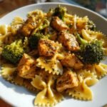 cowboy butter lemon bowtie chicken with broccoli