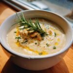 cozy rosemary garlic white bean soup