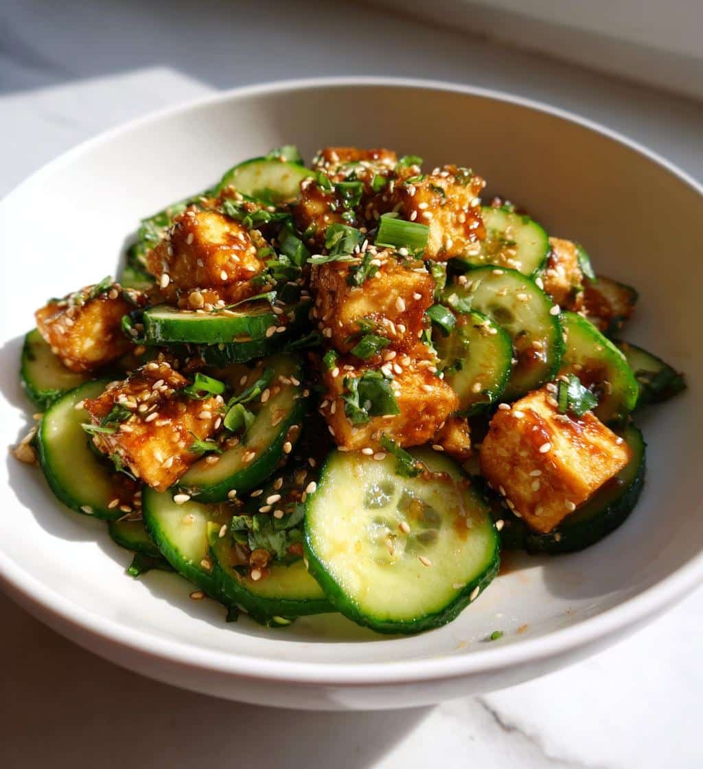 Creamy Asian Cucumber Salad with Crispy Tofu in 20 Minutes 3 creamy asian cucumber salad with crispy tofu - detail 1