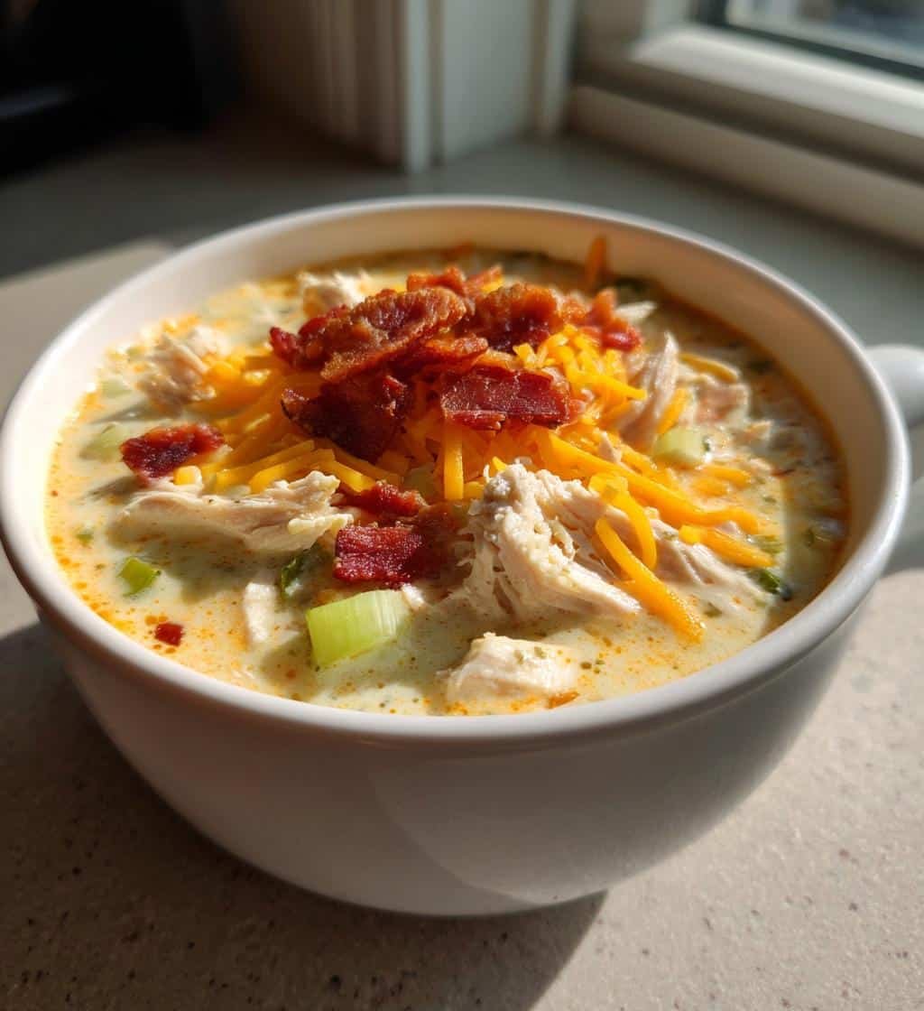 Creamy Chicken Jalapeno Popper Soup Recipe Delight in 35 Minutes 3 creamy chicken jalapeno popper soup recipe delight - detail 1