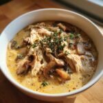 creamy rotisserie chicken mushroom soup