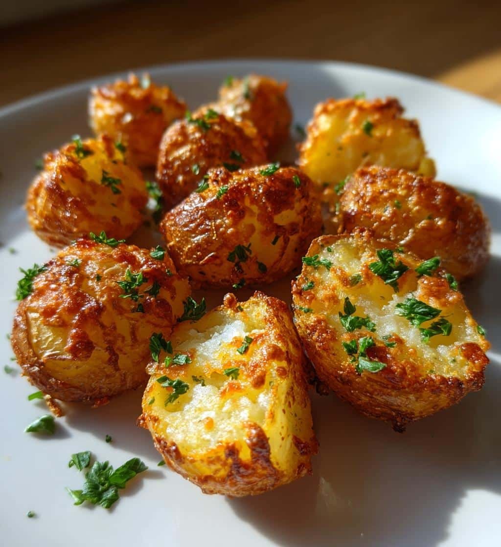 crispy parmesan crusted baby potatoes irresistibly crunchy - detail 1