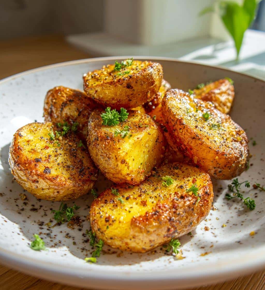 30-Minute Crispy Roasted Mustard Potatoes You'll Crave 3 crispy roasted mustard potatoes - detail 1