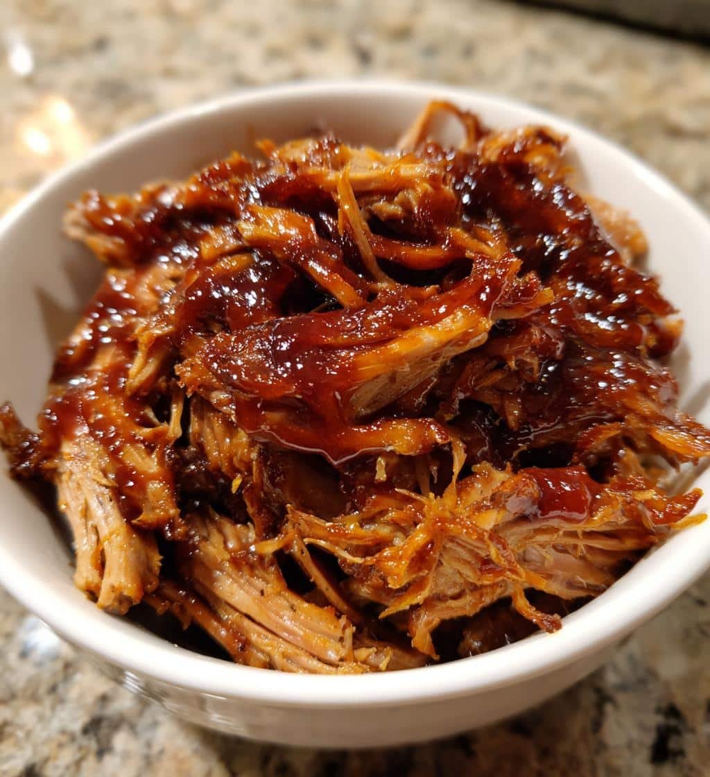 crockpot pulled pork bowls - detail 1