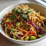 crunchy asian edamame salad
